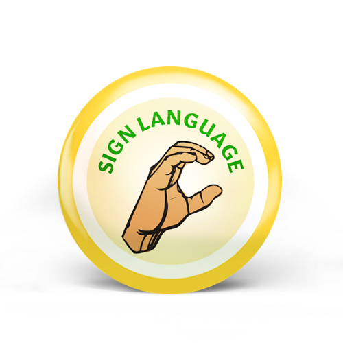 Sign Language Badge Frontier Girls 